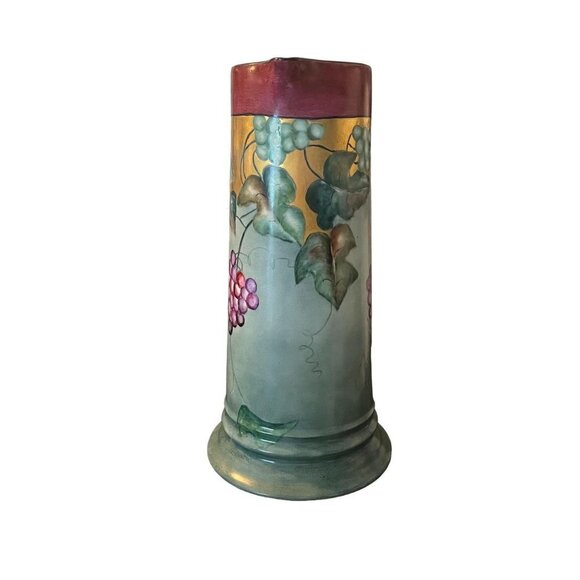 Antique Hand Painted Tall Porcelain Pitcher Tankard Rosenthal Bavaria - Picture 2 of 9